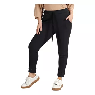 Pantalón Babucha Waffle Panal Bolsillos Mujer Talles Grandes