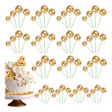 60pcs Bolas Decoración Pastel Postres Cake Toppers Cumpleaño