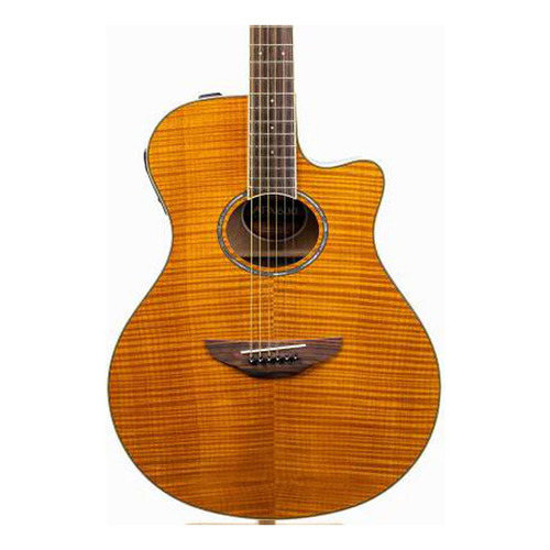 Guitarra Electroacústica Yamaha Maple Flameado Apx600fm-am Color Nude Orientación de la mano Diestro