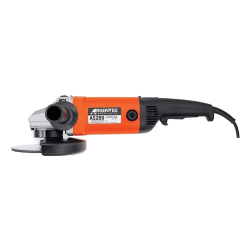 Amoladora angular Argentec AS289 color naranja y negro 2800 W 220 V + accesorio