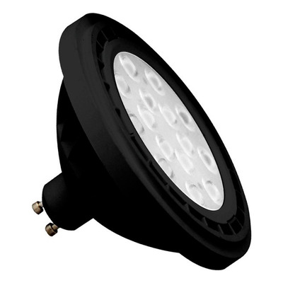 Lampara Ar111 15w Led 220v Directo Carcaza Negra 