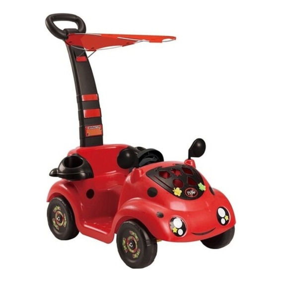 Carro Montable Mini Movil Con Techo Mytoy 5205 Color Rojo