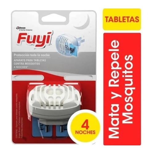 Fuyi Aparato Para Tabletas Repelente Mosquitos + 4 Tabletas