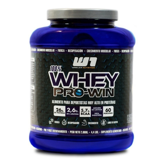 Suplemento en polvo Winkler Nutrition  Whey Pro Win proteínas sabor pie de limón en pote de 2kg