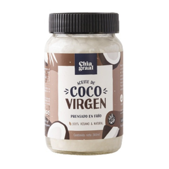 Aceite De Coco Virgen Chia Graal 360 Ml