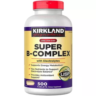 Super B-complex,complejo B,+ Vitamina C, 500 Tabletas