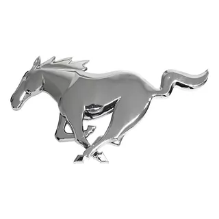 Emblema Mustang Ford Parrilla Caballo Autoadherible Cromado