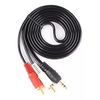 Cable Auxiliar Audio Sonido Rca A Mini Plug 3.5mm 1.5 Metros