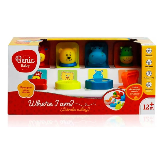 Pop Up Juego Didactico Animales Benic Baby 6637