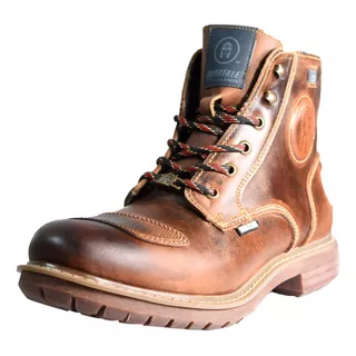 Botas Para Motos De Piel Cafe Immortale Bros Club Legend