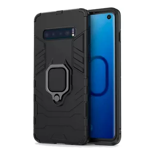 Kit Capa Armor + Suporte Veicular Glue Nord Para Samsung S10 Cor Preto Samsung Galaxy S10