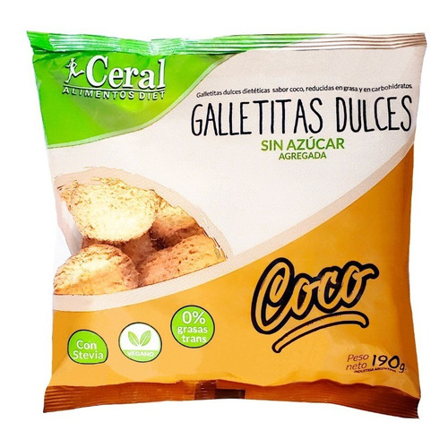 Galletitas Light De Coco Ceral - 190 Grs