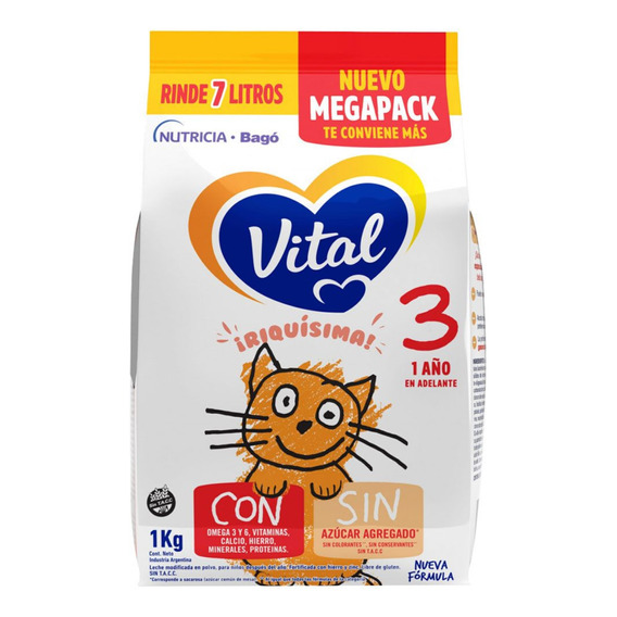 Leche De Formula Vital 3 Pouch X1kg