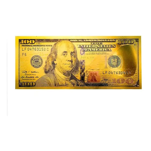 Billete Dorado 1 Dolar