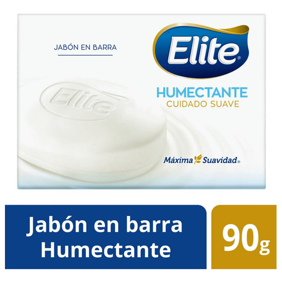 Jabón Barra Elite Humectante Cuidado Suave 1 Un 90 Gr