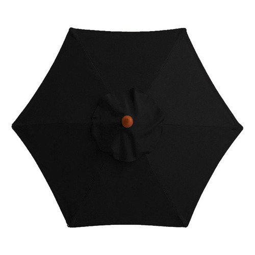 Funda de repuesto para paraguas impermeable para exteriores, color negro, 3 metros/6 huesos