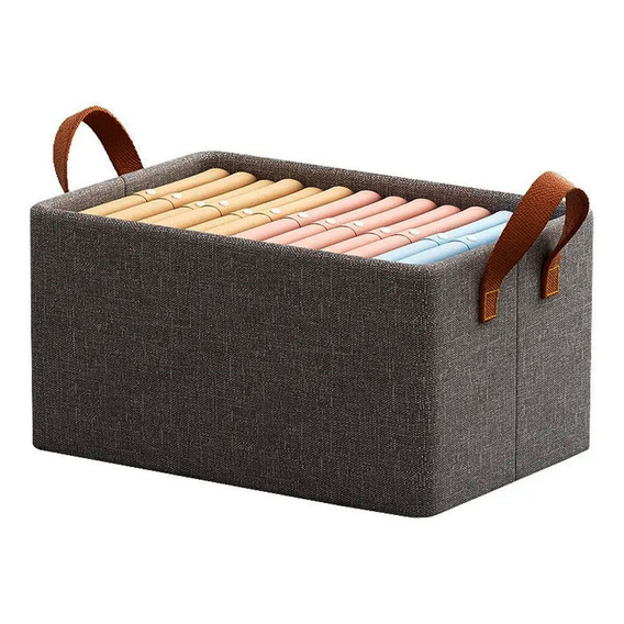 Caja Organizadora De Tela Ropa Con Asas Excelente Calidad