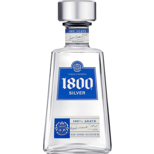 Tequila 1800 Silver 100% Agave Importada De Mexico