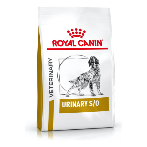 Alimento Royal Canin Veterinary Diet Canine Urinary S/O para perro adulto de raza  mediana y grande sabor mix en bolsa de 3kg