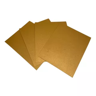 Papel Cartulina Aperlado Dorado Tamaño Carta Paq 100h