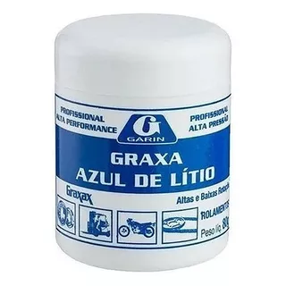 Graxa Azul De Lítio Para Profissional 80g Rolamentos Garin