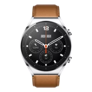 Xiaomi Watch S1 1.43  Caixa De  Aço Inoxidável  Prateada, Pulseira  Marrom