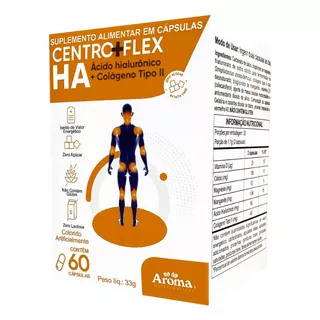 Centro+flex Ha + Ácido Hialurônico + Colágeno Tipo Il 60caps