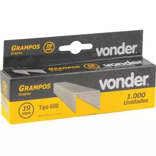 Grampo Para Grampeador Elétrico Vonder Gpe916  19mm 1000pçs