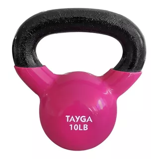 Pesa Rusa Vinil 10 Lbs, Kettlebell Crossfit Gym Color Rosa