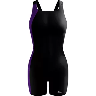 Traje De Baño Jammer Para Dama Negro/morado Hydros