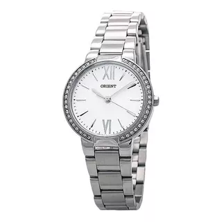 Reloj Orient Fqc0m004w0 Mujer Acero Plateado Con Cristales 