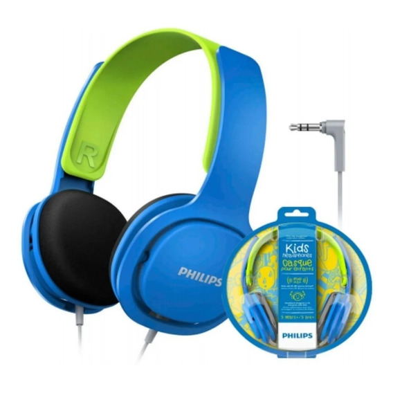 Audífonos Para Niños Kids Headband Philips 8837 Azul