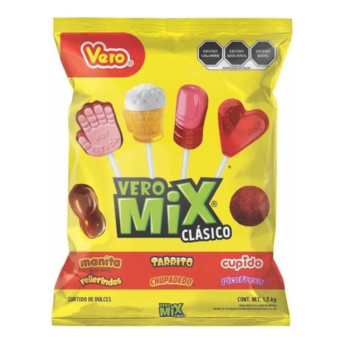 Vero Mix Clásico 1.5 Kg Paletas, Picafresa, Rellerindos
