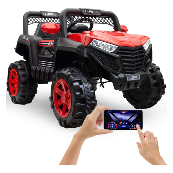 Auto Jeep Batería Bluetooth Usb Mp3 C/control App Celular