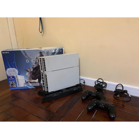 Playstation 4 Fat 500gb Blanca + 2 Joystick + Base Cuh-1115a