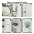 Welmatch White Artificial Orchids Faux Flowers - 10 Piezas 3