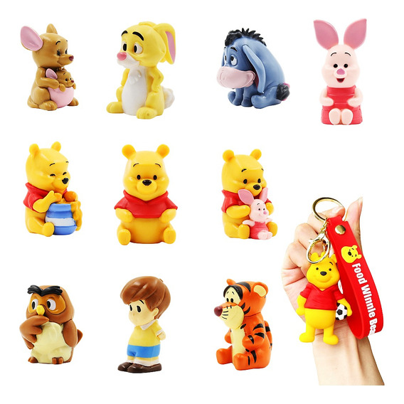 Set 10 Figuras Winnie Pooh Coleccionables Mini