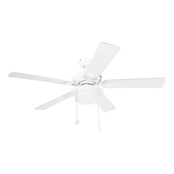 Ventilador De Techo 52 Clásico Blanco 5 Aspas 3 Velocidades