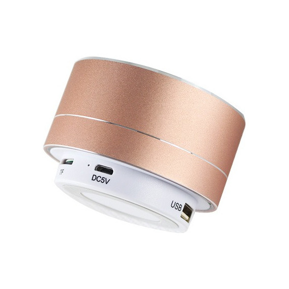 Mini Parlante Bluetooth Aluminio Colores Luz Led Lector Sd