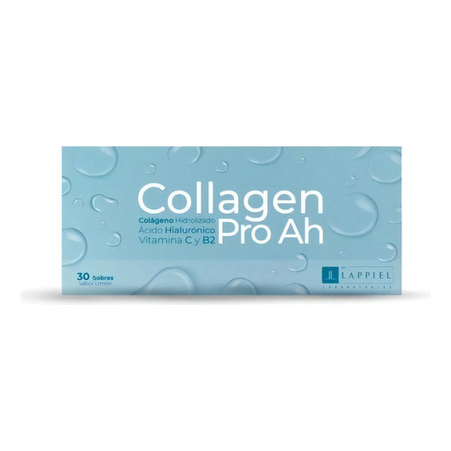 Suplemenot Colageno Collagen Pro Ah Con Ac. Hialuronico Viitamina C B2 Para Flacidez Sabor Limon