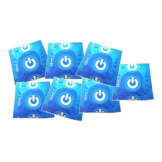 100 Condones On Preservativo Natural Feeling Azul