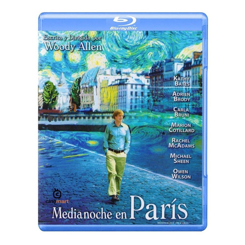 Media Noche En París Película Bluray