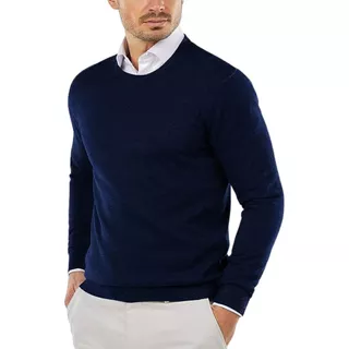 Sweater Pullover Hombre Tejido Cuello Redondo Premium Line