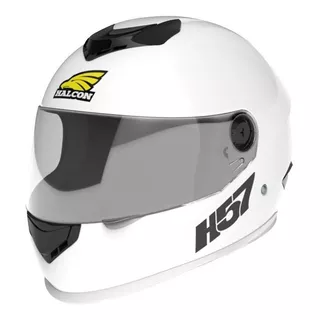 Casco Para Moto Integral Halcon H57  Blanco Talle Xl 