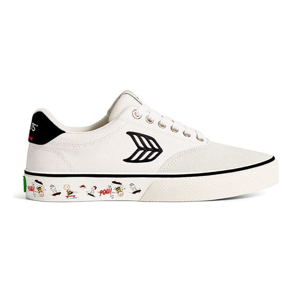 Zapatilla Cariuma Naioca Pro Peanuts Snoopy Hombre Blanco