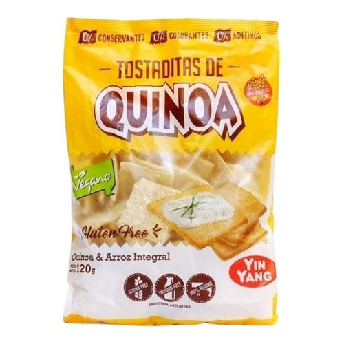 Tostaditas De Quinoa Yin Yang X 120 G Sin Tacc Apto Veganos