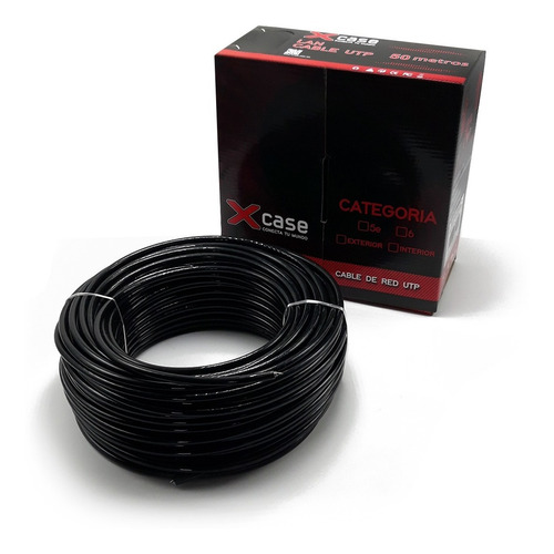 Bobina De Cable Utp Doble Forro Cat6 50mts Xcase C5021do /v