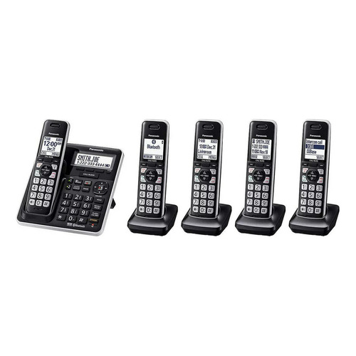 Teléfono Panasonic  KX-TG985SK inalámbrico 220V - color negro