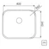 Bacha Cocina Tramontina Dora 40 Pileta Bajo Mesada 40x34x18