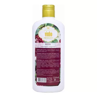 Refil Sabonete Líquido Madressenza Vinho 250 Ml